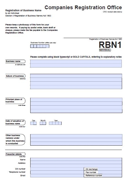 Form RBN1